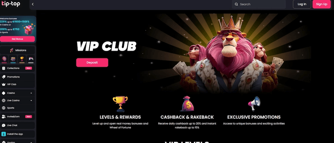 Tiptop Nederland – Officiële Online Casino 2026 image 3
